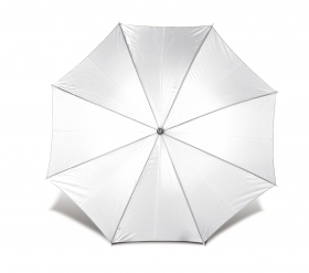 UmbrelÄƒ Classical cu bÄƒÅ£ ÅŸi mÃ¢ner din lemn, automatÄƒ, albÄƒ;4070-02