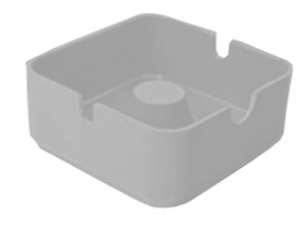 Scrumiera plastic alba;15010