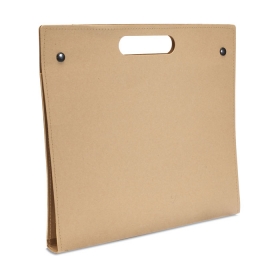 Set dosar de conferinta in cutie de carton reciclat, beige;MO7411-13