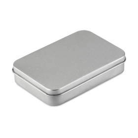 Carti de joc in cutie metalica argintie. | MO7529-16