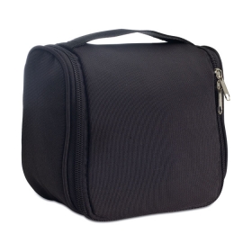 Borseta cosmetica din poliester, neagra;MO7651-03