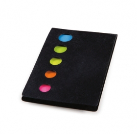 Note autocolante colorate Mylar, negru;15045.30