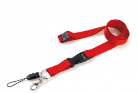 Lanyard rosu cu catarama de siguranta;61138.20
