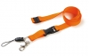 Lanyard portocaliu cu catarama de siguranta; cod produs : 61138.22