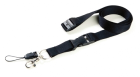Lanyard negru cu catarama de siguranta;61138.30