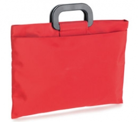 Geanta de documente din microfibra, rosie;79117.20