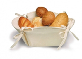 Cos de paine din bumbac Norwood, alb | 85011.00