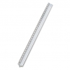 Rigla de aluminiu, argintie, 30 cm; cod produs : 15072.01
