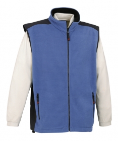 Vesta Silanta cu umeri captusita cu fleece, cu umeri si parti contrastante, albastru;36012.50