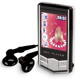 MP4 player, negru / argintiu, 4GB | MO2012-03