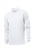Tricou cu maneca lunga Stedman polo, alb; cod produs : ST3400_WH