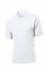 Tricou Stedman polo 65/35, alb; cod produs : ST3300_WH