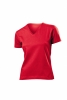 Tricou Stedman clasic v-neck dama, rosu aprins; cod produs : ST2700_SR