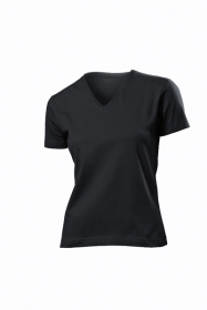 Tricou Stedman clasic v-neck dama, negru opal;ST2700_BO