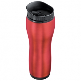 Thermal mug with stainless steel coating and sliding ledge;6832405