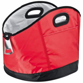 Big round cooler bag with bottle opener;6860605