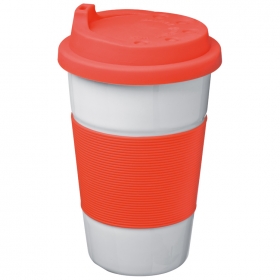 Porcelain mug with silicone coating and cover;6865705