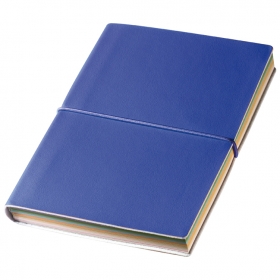 Pocketbook with elastic strap and coloured pages;2821104