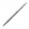 Blue-writing metal ballpen with a furrowed grip zone; cod produs : 1837307