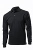 Tricou Hanes Top PoloTM Long Sleeve, negru; cod produs : HAG136_BK