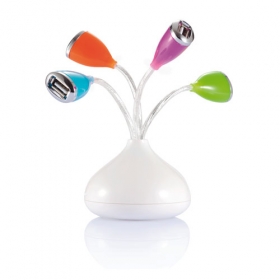 Hub USB in forma de floare cu LEDuri;P300.561