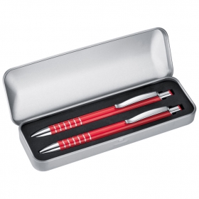 2pc writing set in metal box;1895205