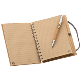 Note pad with bamboo cover A5;2890901