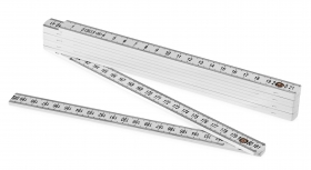 Foldable Ruler 2M White;10418600
