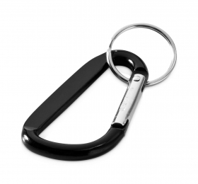 Carabiner keychain black | 11808500