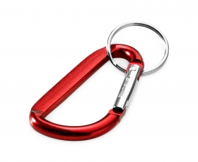 Carabiner keychain red;11808503