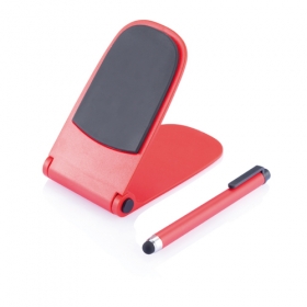 Push stand with touch pen red;P325.004