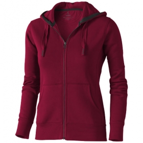 Arora hooded full zip ladies sweater;3821224
