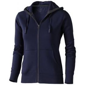 Arora hooded full zip ladies sweater;3821249