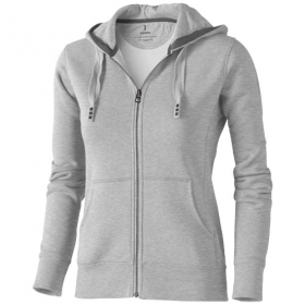 Arora hooded full zip ladies sweater;3821296