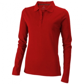 Oakville Ladies long sleeve Polo;3808725