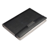 Elegant metal plate padfolio with mini tablet holder; cod produs : 14077.30