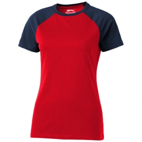 Backspin ladies Tee,RED,XL;3301825