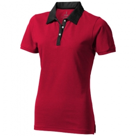 York Lds Polo,Red,XL;3809325
