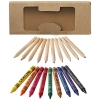 19 piece pencil and crayon set; cod produs : 10678800