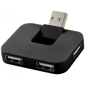 Gaia 4-port USB hub - BK;12359800