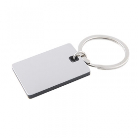 Metal keyring with colour accent | 61143.30