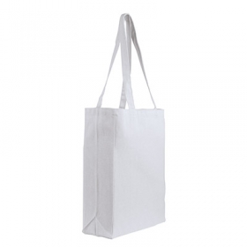 Gusseted cotton tote | 74161.10