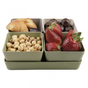 Bamboo fibre 4 piece snacks set;85030.62