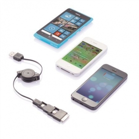 Universal charging cable black;P302.031