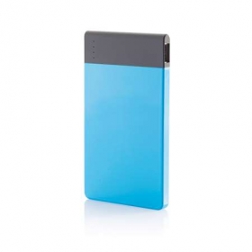4600 mAh thin powerbank blue;P324.755