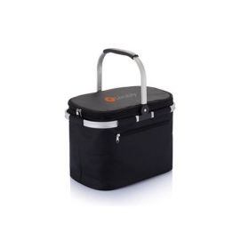 Foldable picnic basket black;P733.321