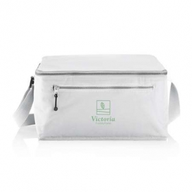 Cooler bag with adjustable zipper white;P733.503