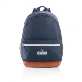 Backpack with adjustable zipper puller navy;P760.015