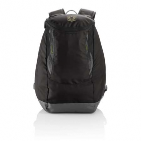 Backpack with sport shoe compartment black;P775.301