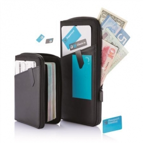 Komo leather travel wallet;P820.821